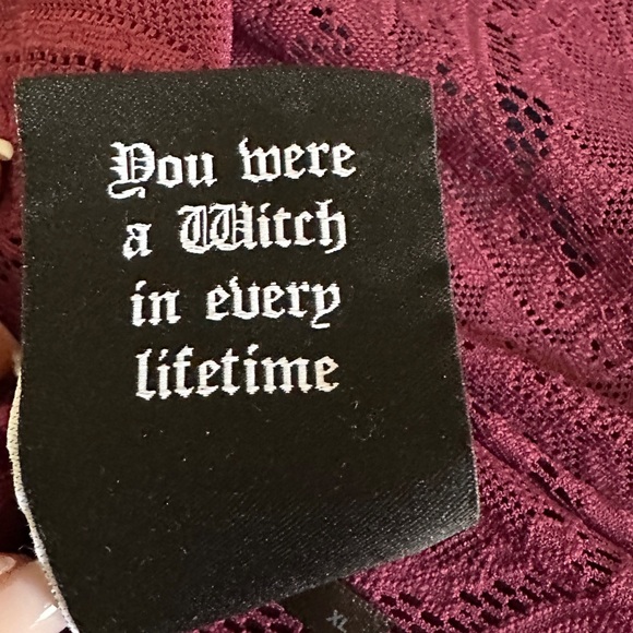 Killstar Hecate Maroon Lace Maxi Size XL - Picture 12 of 16